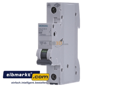 Frontansicht Siemens Indus.Sector 5SL6120-6 LS-Schalter B20A, 1pol 