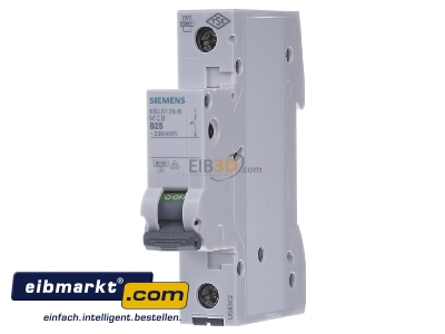 Frontansicht Siemens Indus.Sector 5SL6125-6 LS-Schalter B25A, 1pol 