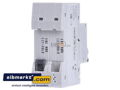 Ansicht hinten Siemens Indus.Sector 5SL6216-6 LS-Schalter B16A, 2pol 