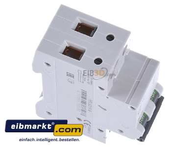 Ansicht oben links Siemens Indus.Sector 5SL6216-6 LS-Schalter B16A, 2pol 