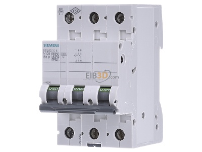 Frontansicht Siemens 5SL6310-6 LS-Schalter B10A, 3pol 