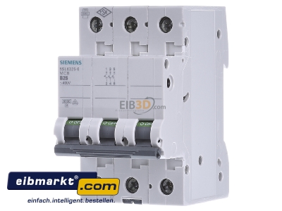 Frontansicht Siemens Indus.Sector 5SL6325-6 LS-Schalter B25A, 3pol 