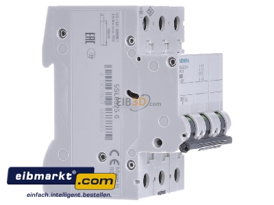 Ansicht links Siemens Indus.Sector 5SL6325-6 LS-Schalter B25A, 3pol 