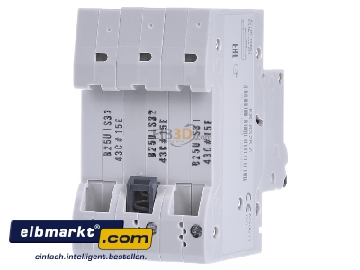 Ansicht hinten Siemens Indus.Sector 5SL6325-6 LS-Schalter B25A, 3pol 