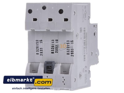 Ansicht hinten Siemens Indus.Sector 5SL63326 LS-Schalter B32A, 3pol 5SL6332-6