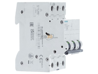 Ansicht links Siemens 5SL6316-7 LS-Schalter C16A, 3pol 