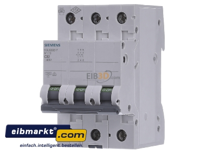 Frontansicht Siemens Indus.Sector 5SL6332-7 LS-Schalter C32A, 3pol 