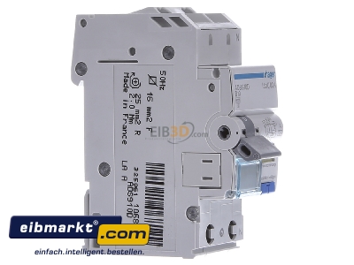 View on the left Hager ADS910D Earth leakage circuit breaker B10/0,03A 
