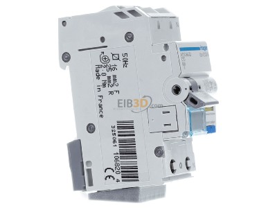 View on the left Hager ADS960D Earth leakage circuit breaker C10/0,03A 
