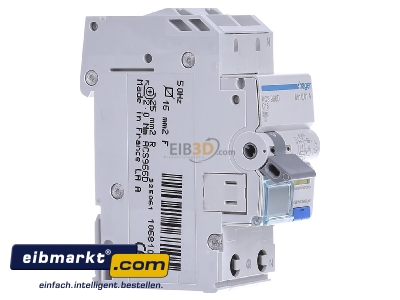View on the left Hager ACS966D Earth leakage circuit breaker C16/0,01A - 
