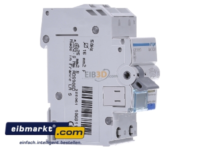View on the left Hager ADS906D Earth leakage circuit breaker B6/0,03A - 
