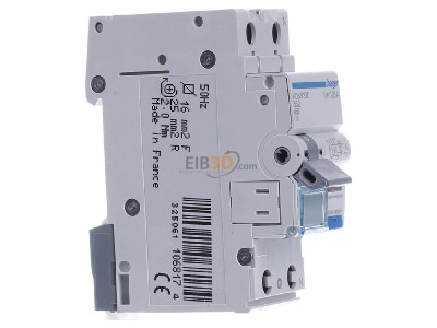 Ansicht links Hager ADS932D FI/LS-Schalter 1P+N 6kA B-32A 30mA 