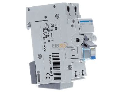 Ansicht links Hager ADS940D FI/LS-Schalter 1P+N 6kA B-40A 30mA 