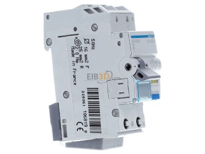 Ansicht links Hager ADS956D FI/LS-Schalter 1P+N 6kA C-6A 30mA 
