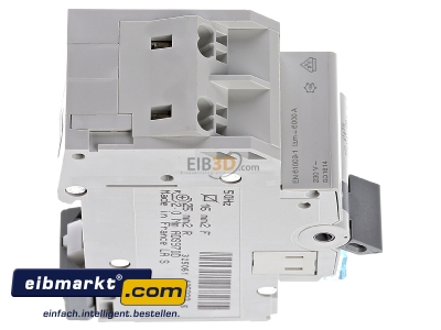 Ansicht oben links Hager ADS970D FI/LS-Schalter 1P+N 6kA C-20A 30mA 