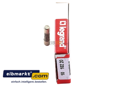 View top right Legrand (BT) 10220 Miniature fuse fast 2A 5x20 mm
