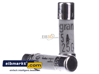 Front view Legrand (BT) 10250 Miniature fuse fast 5A 5x20 mm 
