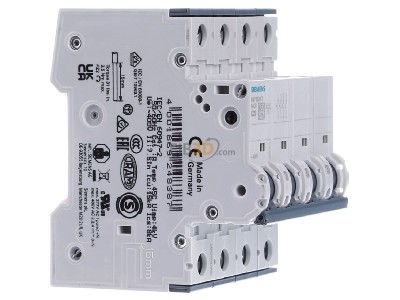 Ansicht links Siemens 5SY6620-7 LS-Schalter C 20A 6KA,3+N-p. 