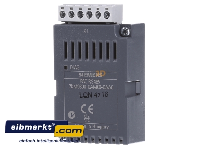 Frontansicht Siemens Indus.Sector 7KM93000AM000AA0 Kommunikationsmodul PAC RS485 7KM9300-0AM00-0AA0