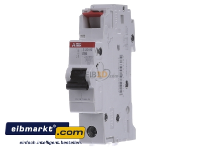 Frontansicht ABB Stotz S&J S 201 S-B 6 Sicherungsautomat B 6A 1p 253V 