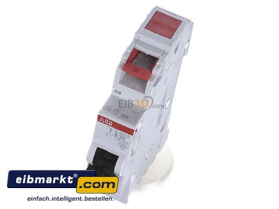 Ansicht oben vorne ABB Stotz S&J S 201 S-B 20 Sicherungsautomat B 20A 1p 253V 