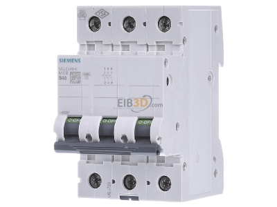 Frontansicht Siemens 5SL6340-6 LS-Schalter B40A, 3pol 