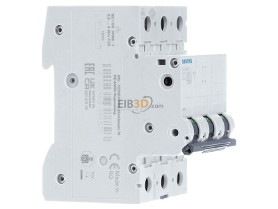 Ansicht links Siemens 5SL6363-7 LS-Schalter C63A, 3pol 