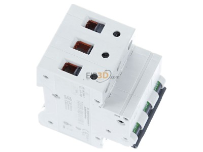 Ansicht oben links Siemens 5SL6363-7 LS-Schalter C63A, 3pol 