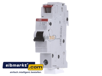Frontansicht ABB Stotz S&J S 201 S-C 16 Sicherungsautomat 6kA 16A C 1p -253V 