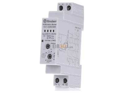 Frontansicht Finder 15.81.8.230.0500 Stromstoss-Schalter/Dimmer 230VAC 