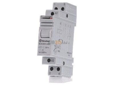 Frontansicht Finder 20.22.8.012.4000 Stromstoschalter 16A 250V 2S 