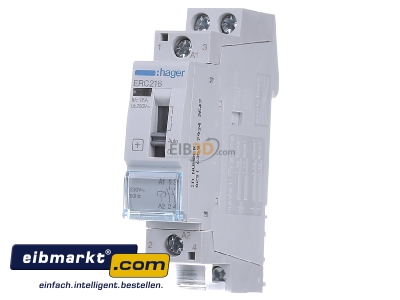Front view Hager ERC216 Installation relay 230VAC - 

