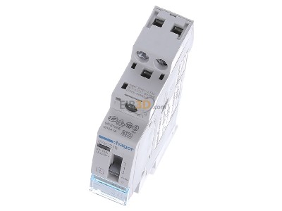 Ansicht oben vorne Hager ERC218 Installationsrelais 16A 1S+1 230V 
