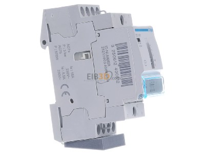 View on the left Hager ERL418 Installation relay 12VAC 
