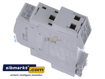 View top right Hager ESC225 Installation contactor 230VAC 2 NO/ 0 NC
