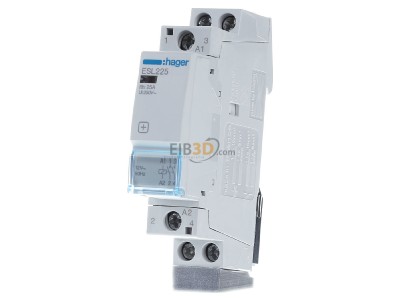Frontansicht Hager ESL225 Sch�tz 25A 2S 8/12V 