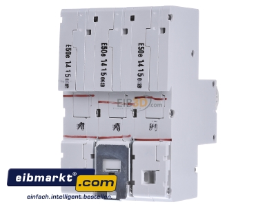 Back view ABB Stotz S&J S751/3DR-E50 Selective mains circuit breaker 3-p 50A 

