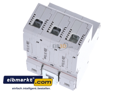 Top rear view ABB Stotz S&J S751/3DR-E50 Selective mains circuit breaker 3-p 50A 
