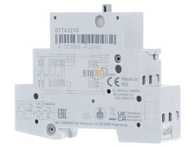 Front view Siemens 5TT4121-0 Latching relay 184...253V AC 
