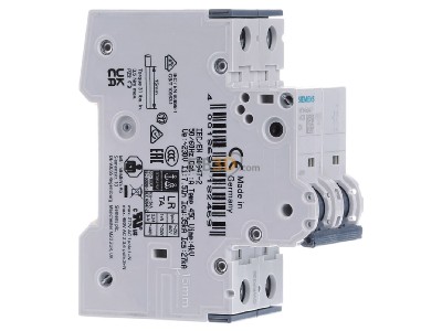 Ansicht links Siemens 5SY4504-7 Leitungschutzschalter 230V 10kA C 4A 