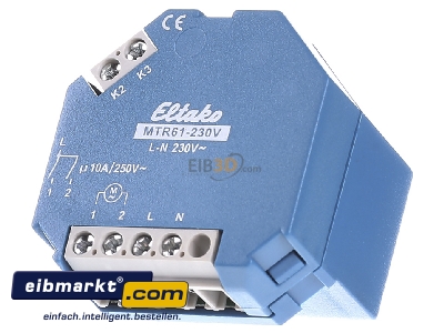 Front view Eltako MTR61-230V Isolator relay venetian blind 10A 
