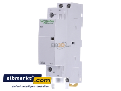 Front view Schneider Electric A9C20736 Installation contactor 230...240VAC
