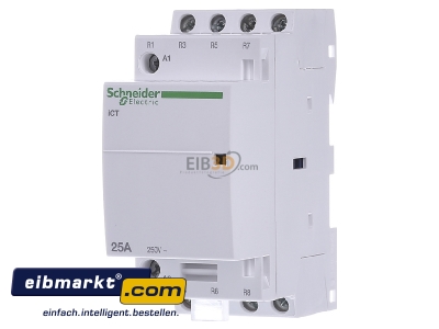 Front view Schneider Electric A9C20837 Installation contactor 220...240VAC

