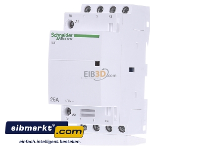 Front view Schneider Electric A9C20838 Installation contactor 220...240VAC
