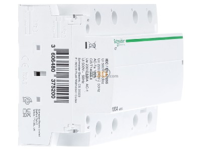 View on the left Schneider Electric A9C20884 Installation contactor 220...240VAC 
