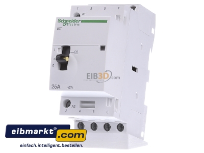 Frontansicht Schneider Electric A9C21834 Vorwahlschtz 4S 25A 220-240VAC 