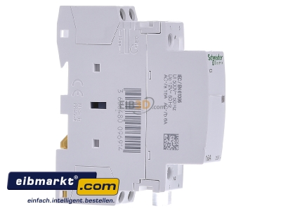 Ansicht links Schneider Electric A9C22012 Installationsrelais 2S 16A 12VAC 