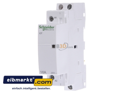 Frontansicht Schneider Electric A9C22711 Installationsrelais 1S 16A 230-240VAC 