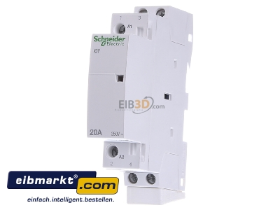 Front view Schneider Electric A9C22722 Installation contactor 230...240VAC
