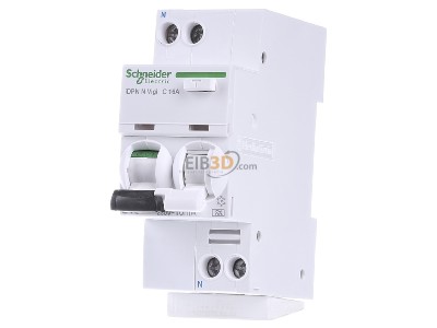 Front view Schneider Electric A9D02616 Earth leakage circuit breaker C16/0,01A 
